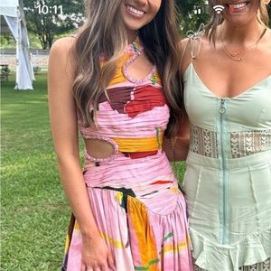 Aje Jolie abstract dress